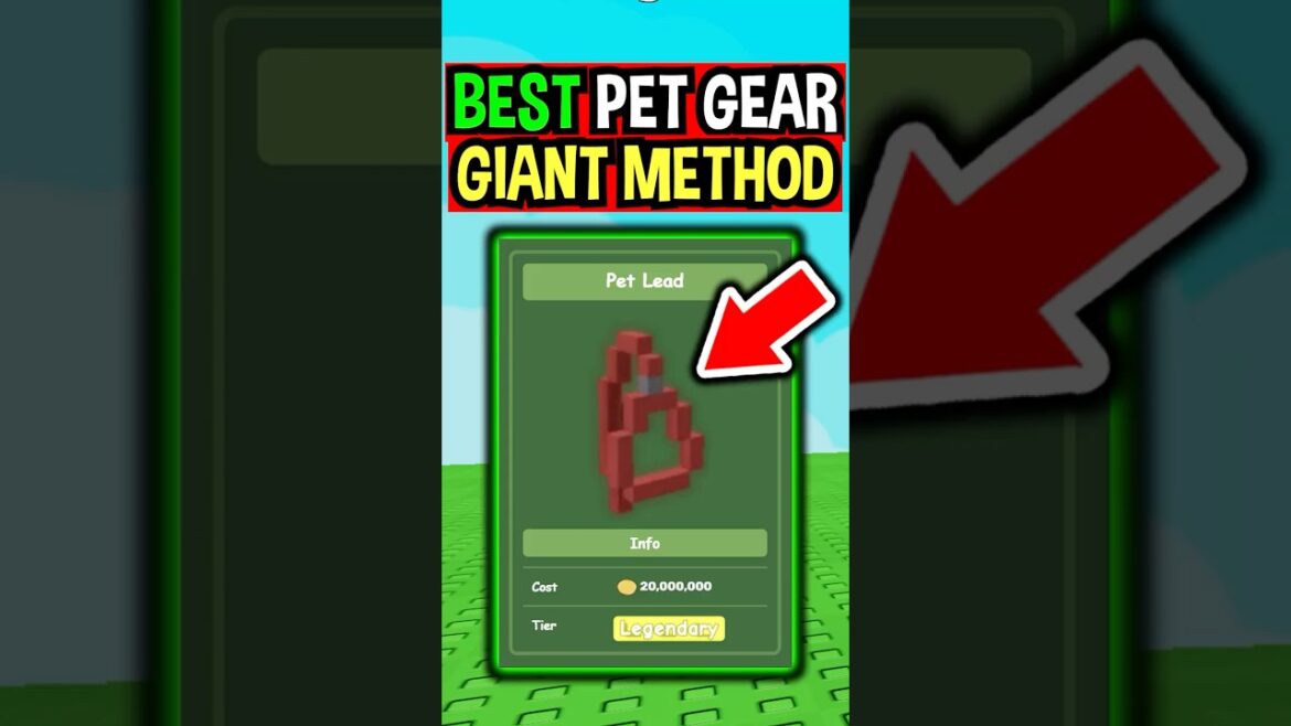 BEST PET GEAR in Roblox Grow a Garden..