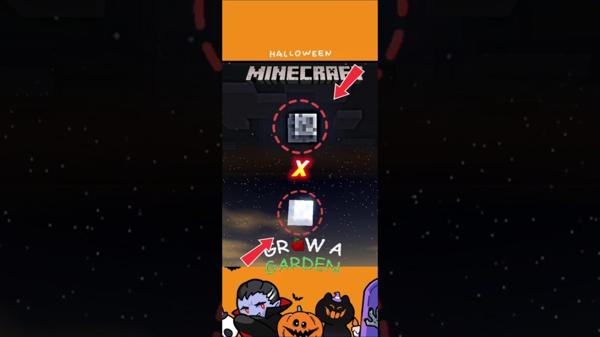 GROW A GARDEN🪏 X MINECRAFT😱🤯