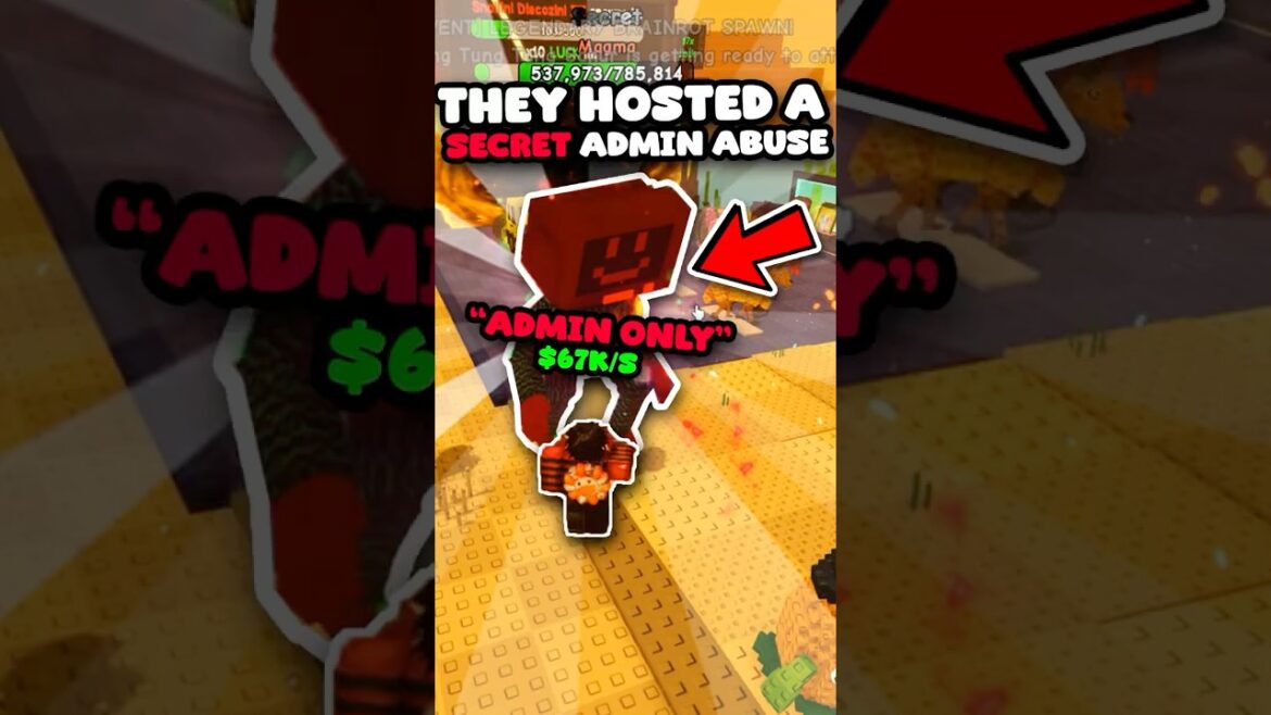 SECRET ADMIN ABUSE in ROBLOX PLANTS VS BRAINROT SECRET ADMIN ABUSE in ROBLOX PLANTS VS BRAINROT