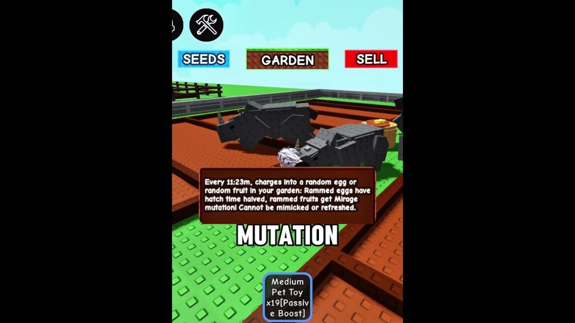 This Rhino Pet Is INSANE for Egg Hatching in Grow A Garden! #roblox #growagarden