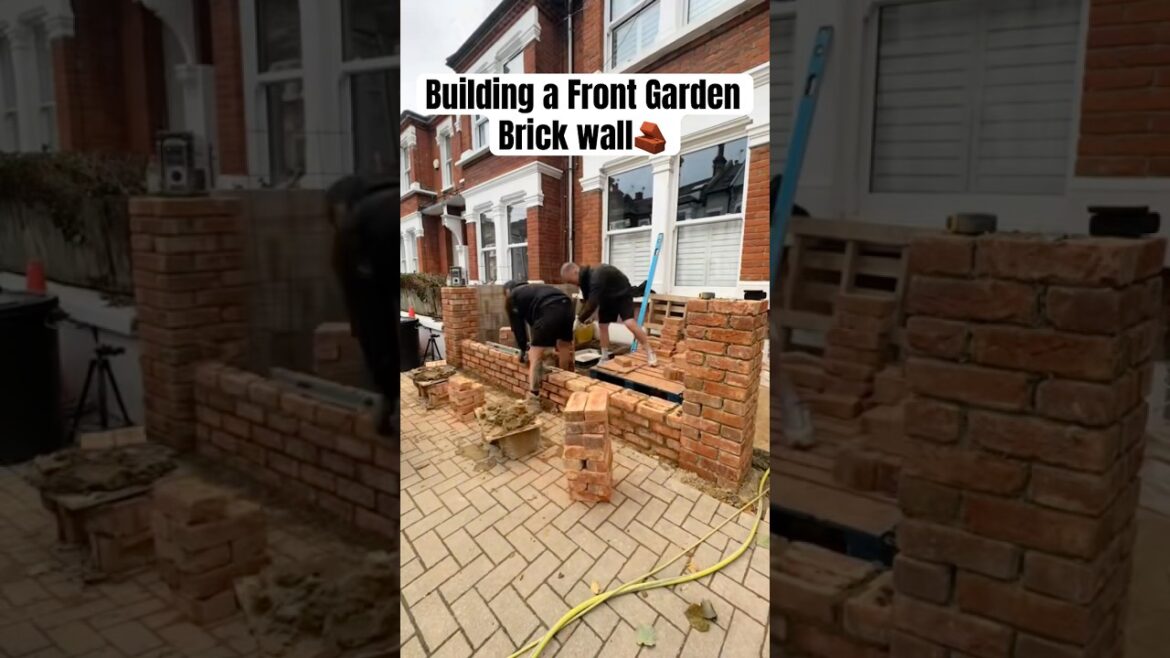 Building a Front Garden Brick Wall🧱 @invoicefly #landscaping #garden #frontgarden #brickwork #wall Building a Front Garden Brick Wall🧱 @invoicefly #landscaping #garden #frontgarden #brickwork #wall