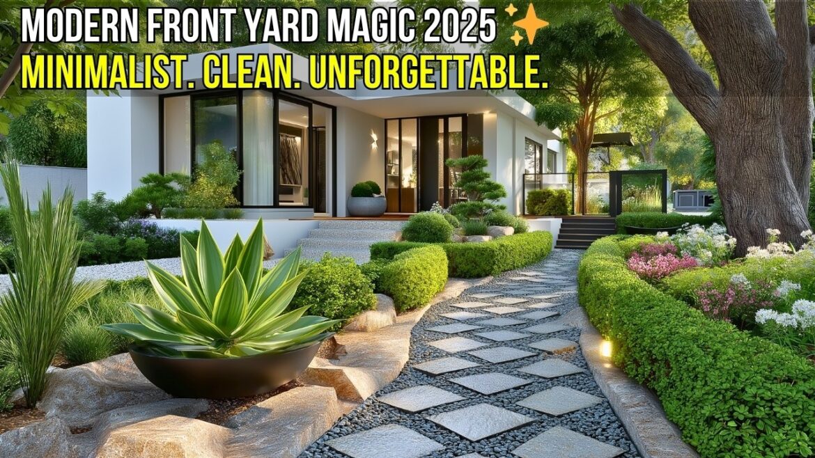 2025 Small Front Yard Garden Ideas 🌼| Modern Minimalist Curb Appeal