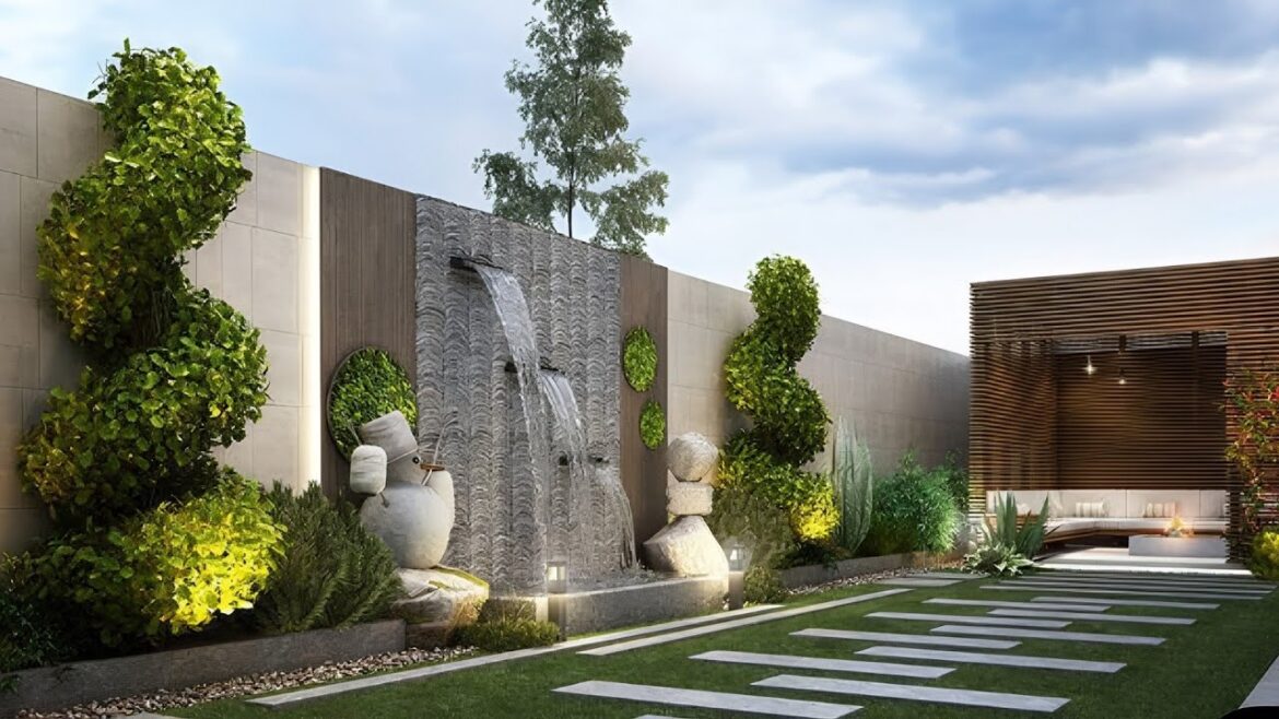 300 NEW Home Garden Wall Design Ideas 2025 Backyard Boundary Fence Designs | Garden Wall Decor Ideas