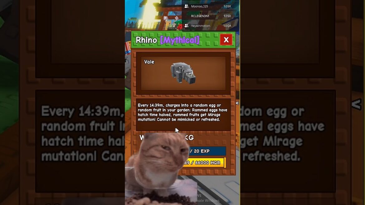 Rhino pet in grow a garden ππ₯ #roblox #growagarden #rclegendn1 Rhino pet in grow a garden ππ₯ #roblox #growagarden #rclegendn1