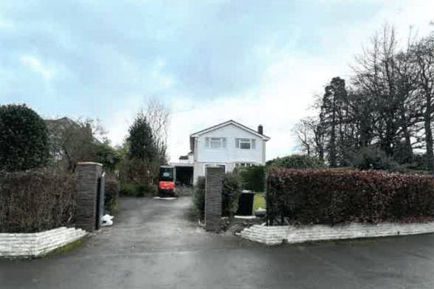 This is how the house looked with the hedge that has been replaced by the timber fence. Picture: Monmouthshire County Council planning file.