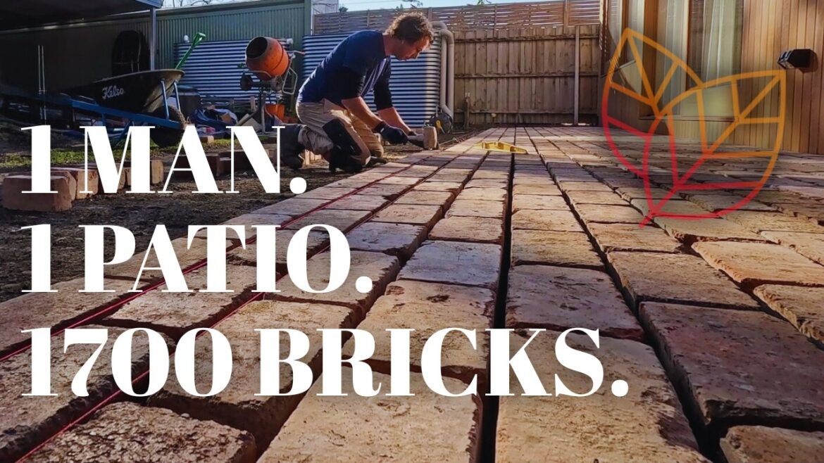 The Art of Brick Paving: One Man’s Journey with 1700 Bricks