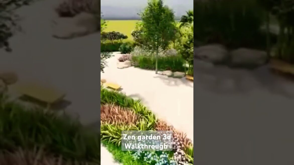 Zen garden 3D walkthrough I Hirwai landscape I Taruvar I #taruvar #landscape #yt