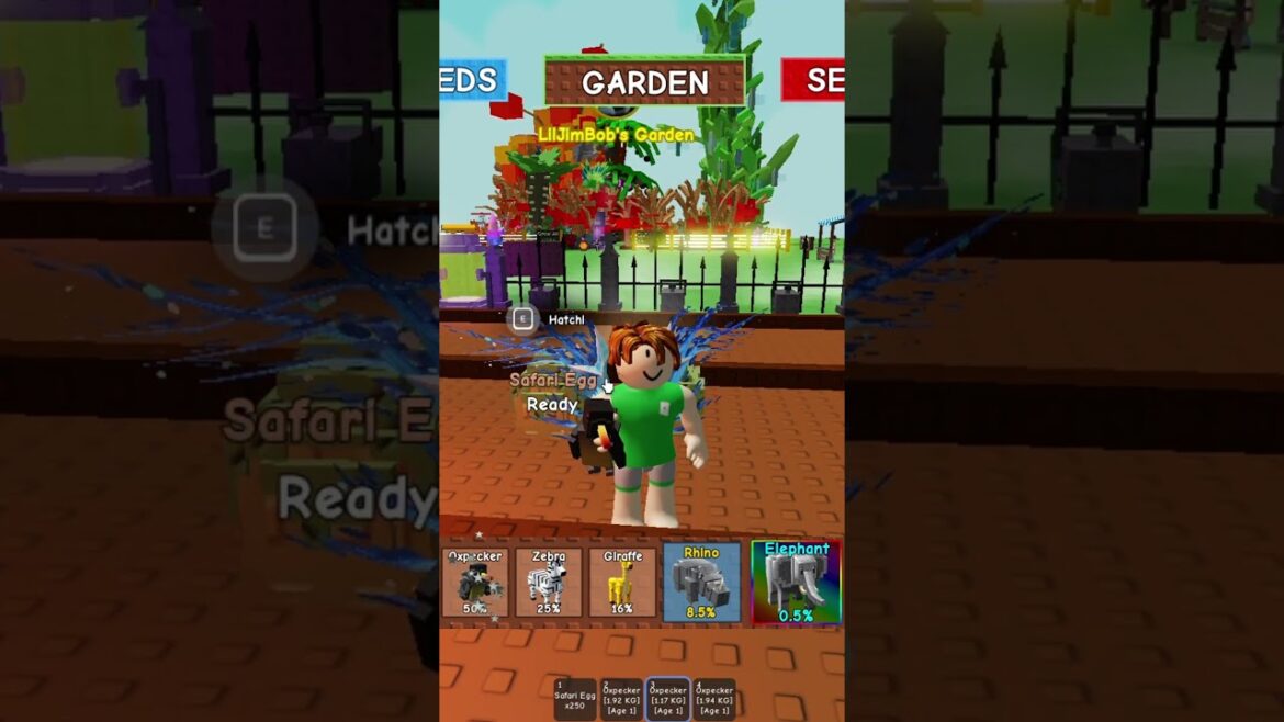 Grow a Garden (GaG) |Safari Eggs! 😂🦜🌿 #minecraft #gardengames #minecraftgameplay #gag #roblox