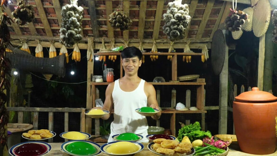 Harvesting garden vegetables and surprising vegetable jelly recipe .