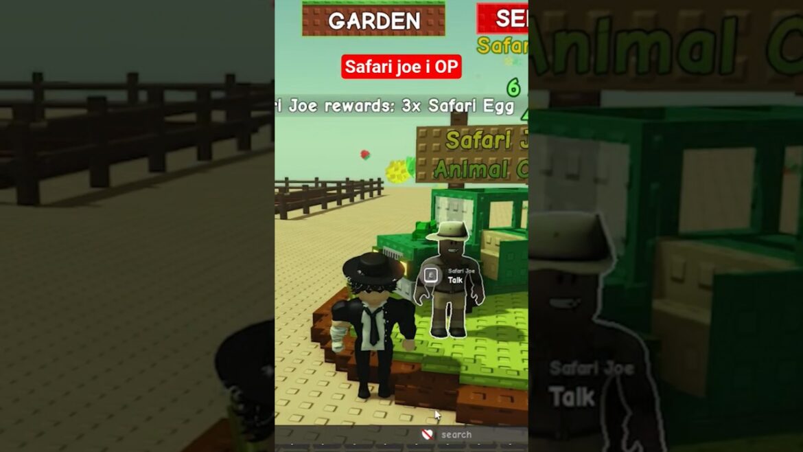 safari joe method in grow a garden #roblox #shorts #overgrid