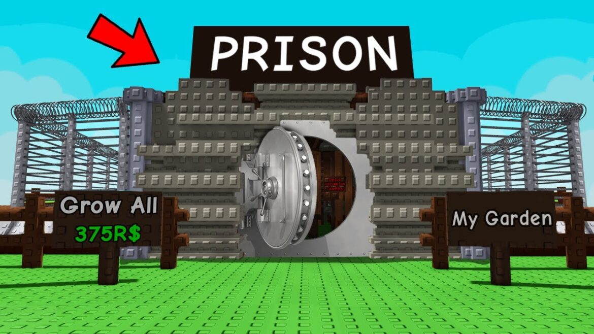 I Built a JAIL in Grow a Garden