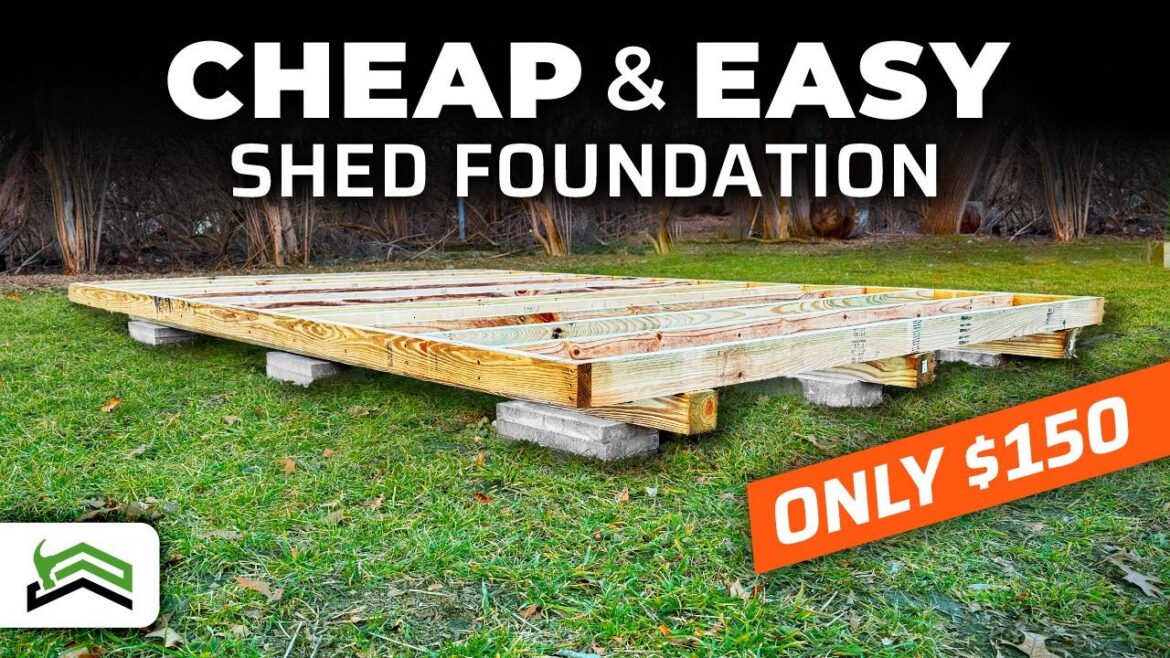 How To Build A Level DIY Shed Foundation