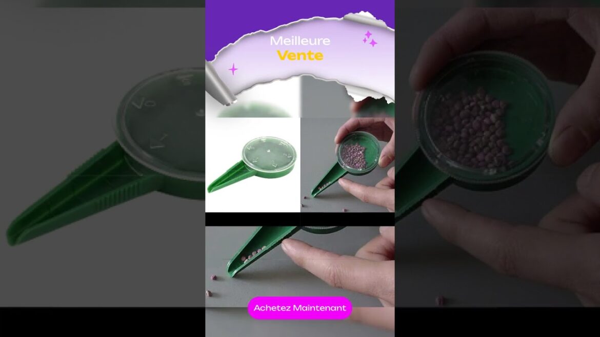 Seed Sower Planter Gardening Supplies Hand Held Flower Plant Seeder Hydroponic Systems Plastic Po...