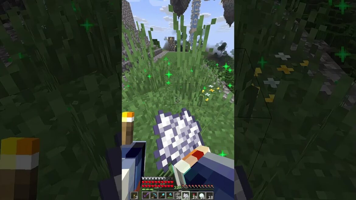 natural garden building in minecraft