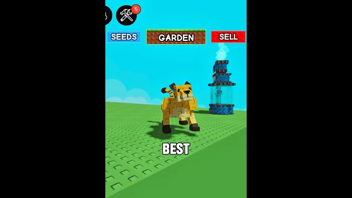 Cheetah Pet Is INSANE in Grow A Garden! #growagarden #roblox