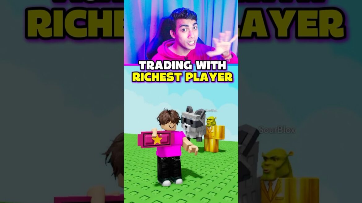 TRADING WITH RICHEST PLAYER GROW A GARDEN 😱