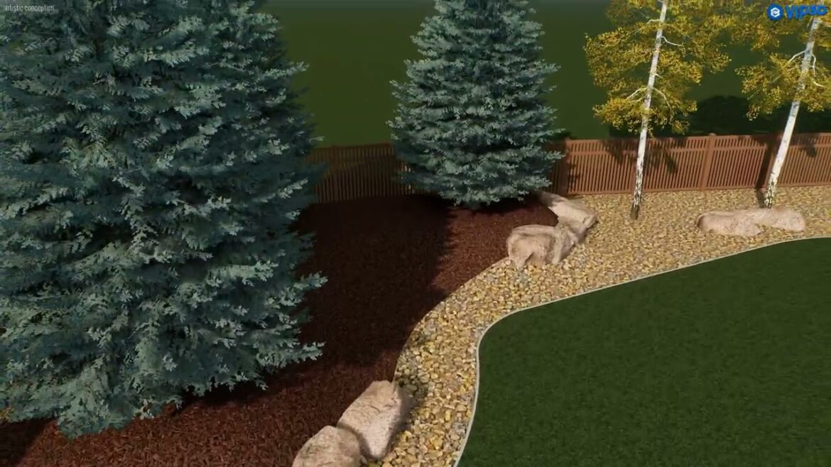 Backyard landscape design
