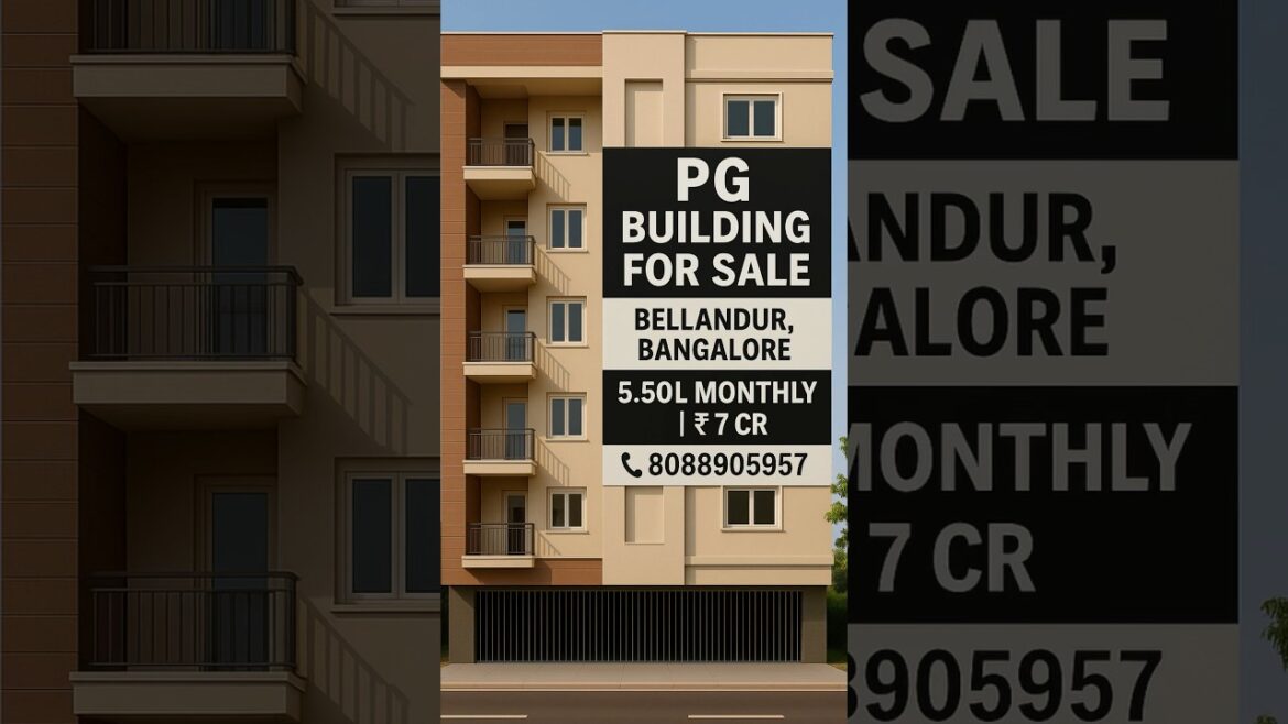 PG building for sale - Bellandur, Bangalore | 5.5L Rental #rentalproperty #forsale