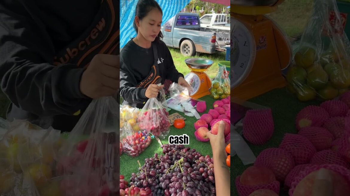 Rural Thailand Village Market, 2025, What it is like shopping for produce! #thailand #chanthaburi