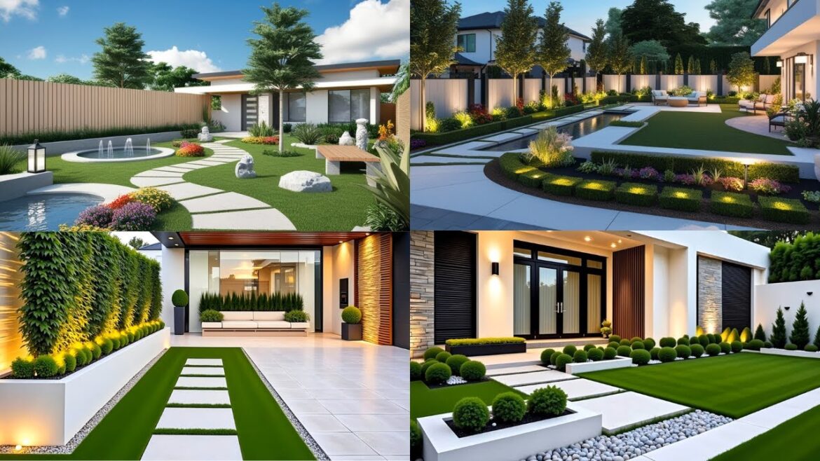 Modern Home Garden Design Ideas 2025 | Garden Fence Designs & Front yard Landscaping Ideas