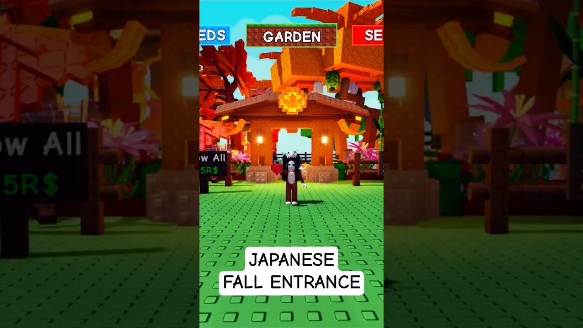 #15 Grow a Garden Design Ideas -Japanese Fall Gate #growagarden
