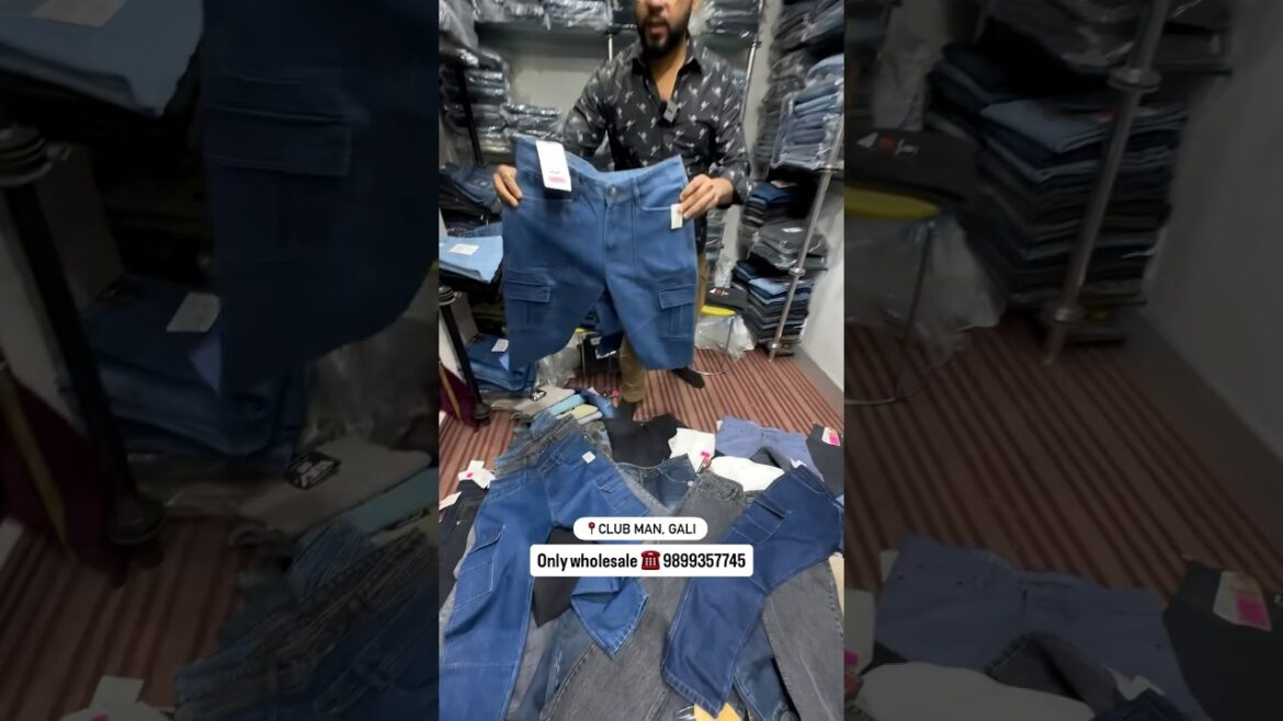 Biggest & Cheapest JEANS Wholesaler in Delhi | Club Man Gali, Tank Road Jeans Market Delhi