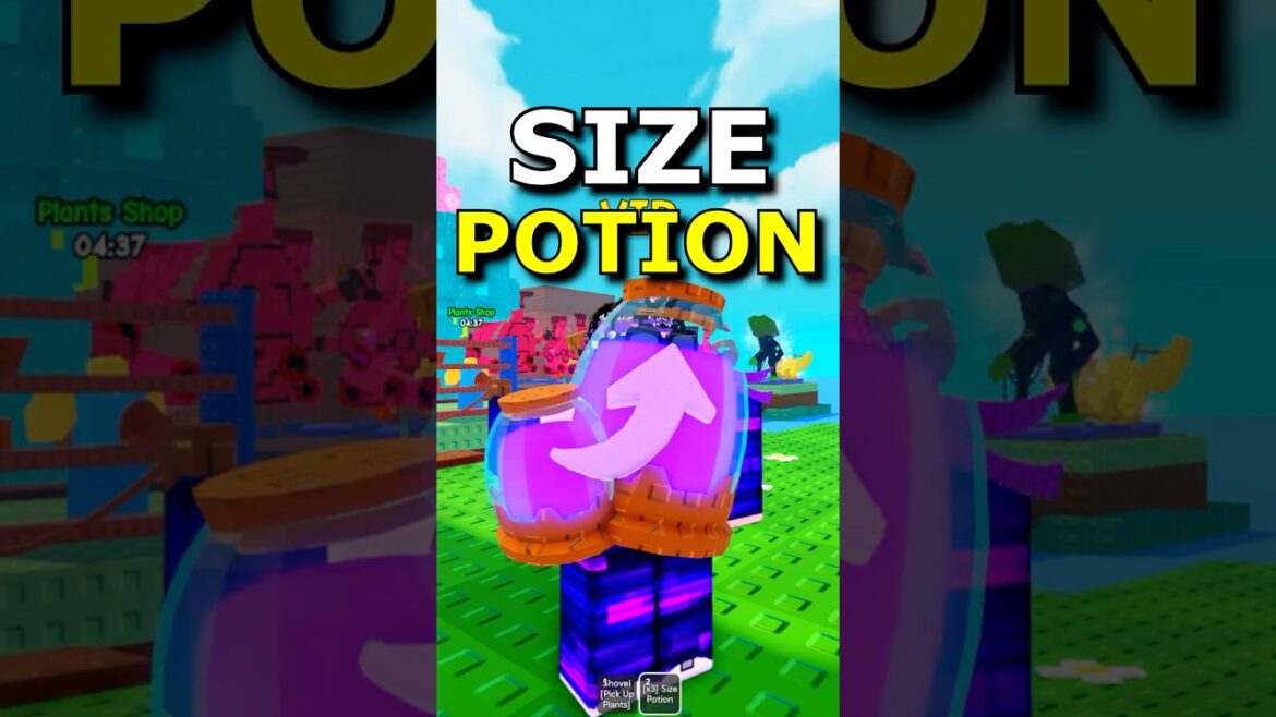 Size Potion In Plants Vs Brainrots Roblox