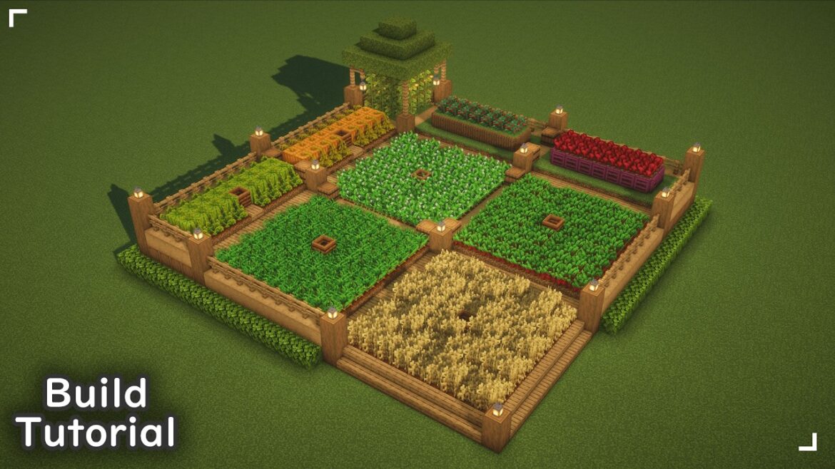 🥕 Simple Farm Design / Garden 🌾 | Minecraft Build Tutorial 🥕 Simple Farm Design / Garden 🌾 | Minecraft Build Tutorial