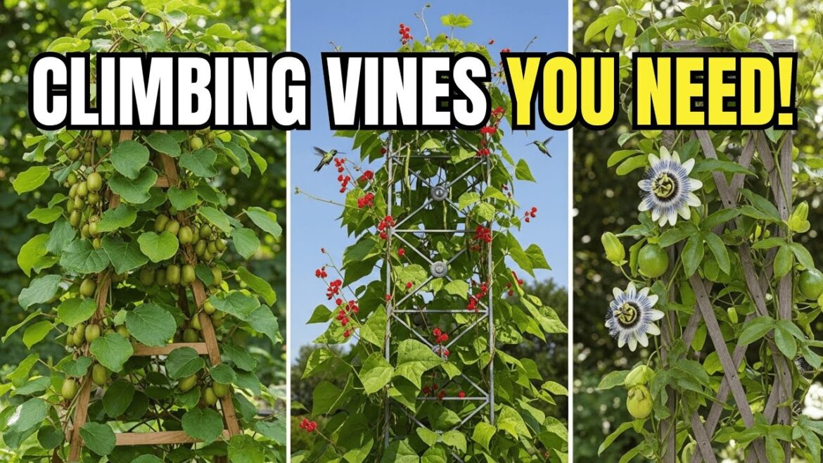 Top 10 Perennial Edible CLIMBING Vines for Small Vertical Gardens 🌿