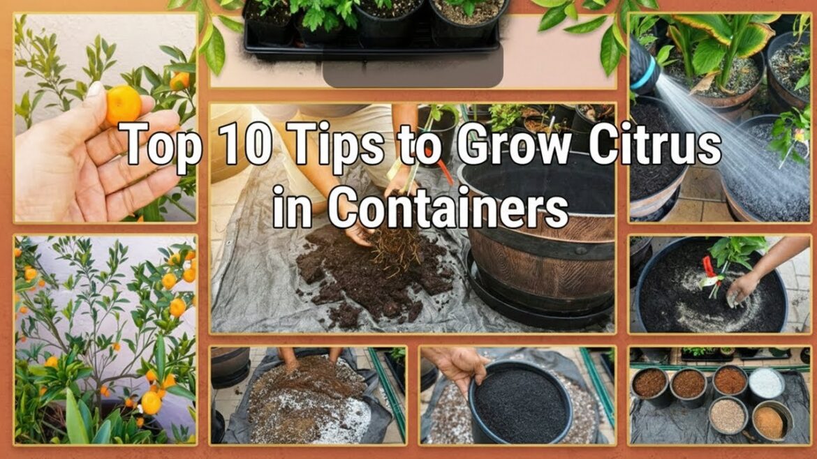 10 Secrets for Growing Citrus in Containers (Soil Mix, Drainage, Fertilizer)