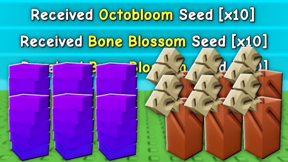 Duplicate OCTOBLOOM SEEDS & BONE BLOSSOM in Grow a Garden (FREE SEEDS) Duplicate OCTOBLOOM SEEDS & BONE BLOSSOM in Grow a Garden (FREE SEEDS)