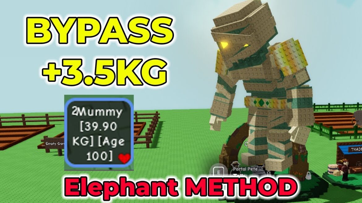 How to +3.5KG Elephant Method Limit Bypassed in Grow a Garden