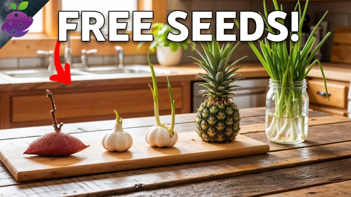 10 Easiest Crops You Can Grow for Absolutely Free From Kitchen Scraps!