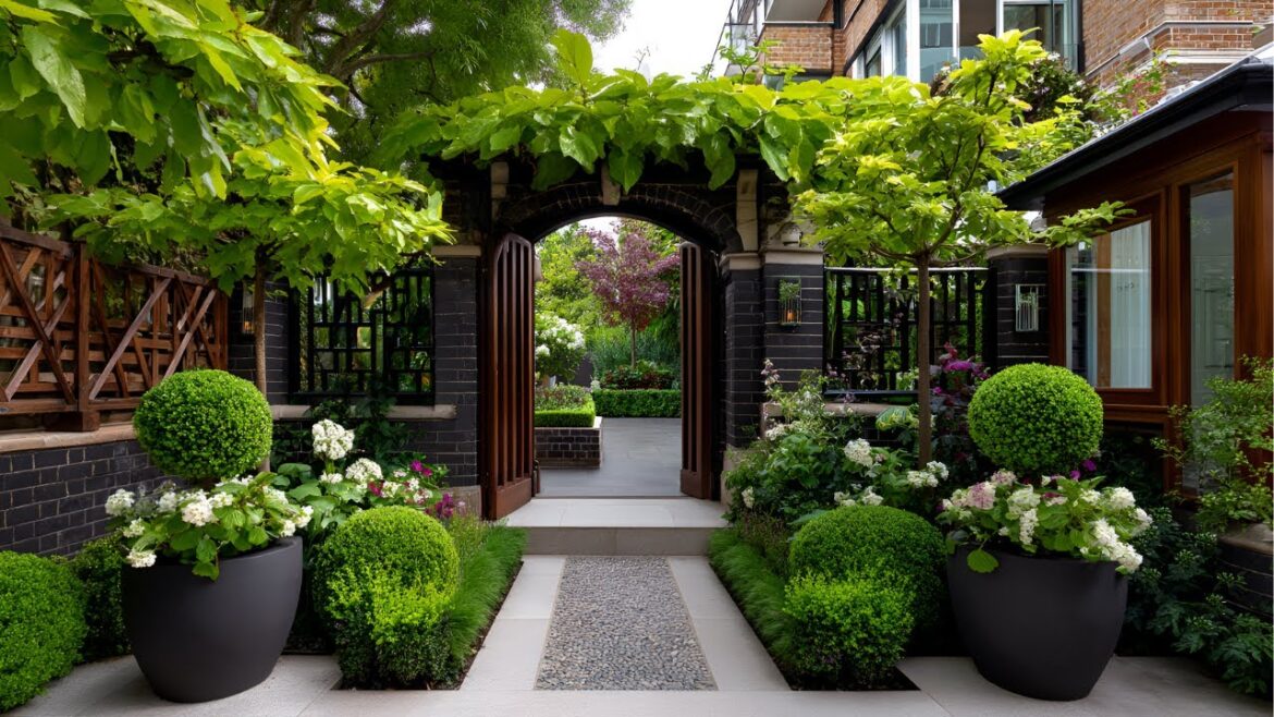 Simple Yet Elegant Entryway Ideas | Small Front Yard Garden with Arches & Gates #2 Simple Yet Elegant Entryway Ideas | Small Front Yard Garden with Arches & Gates #2