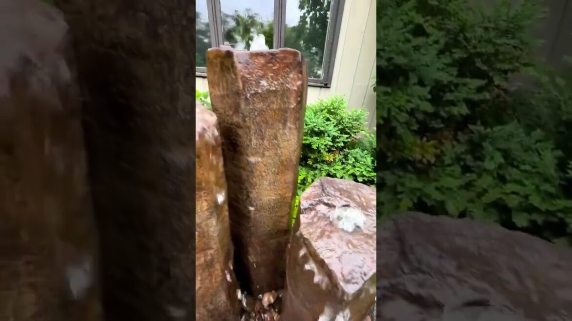 Front Yard Water Feature! 💧 #shorts