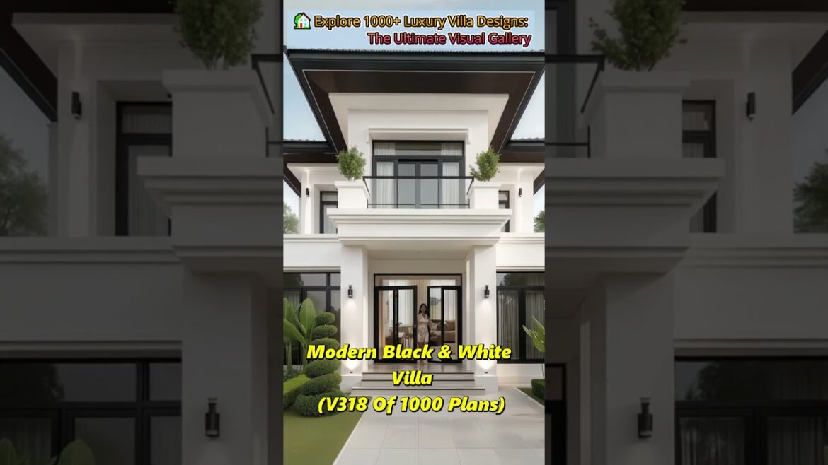 Modern Black & White Villa,Pure and Elegant#USA #Australia