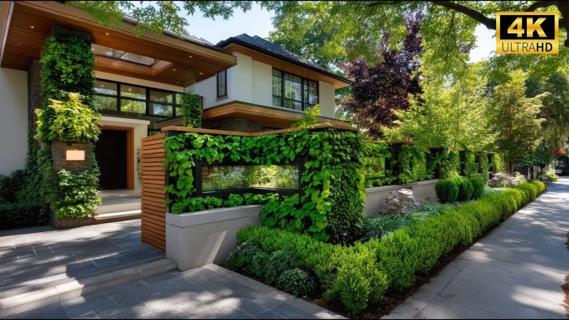 The Secret to Privacy is Your Entryway | Stunning Farmhouse Landscaping for Curb Appeal | 4K