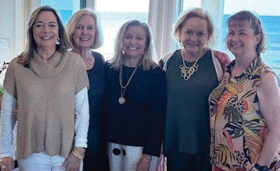 Frances Bryant, LaRue Groth, Sharla Carlisle, Dottie Castleberry and Tracy Mulroy attend the Miraflores Garden Club meeting on Oct. 23.