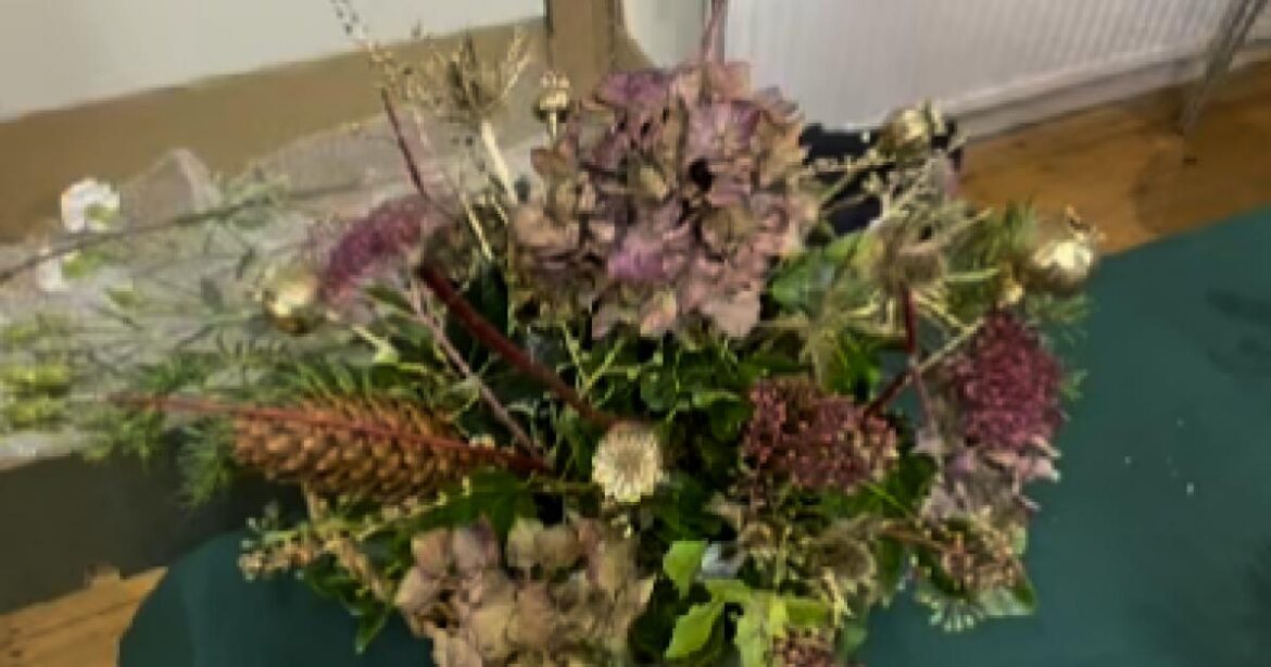 Gloucestershire garden society enjoys Christmas floral demo Gloucestershire garden society enjoys Christmas floral demo