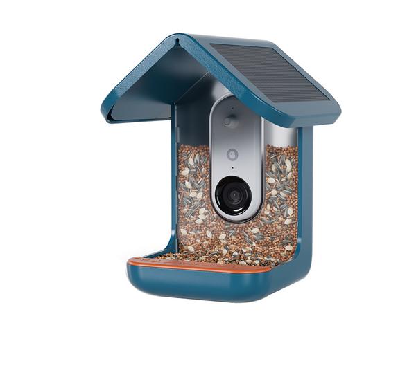 Bird Buddy 2.0 Smart Camera Bird Feeder With Solar Roof - Blue