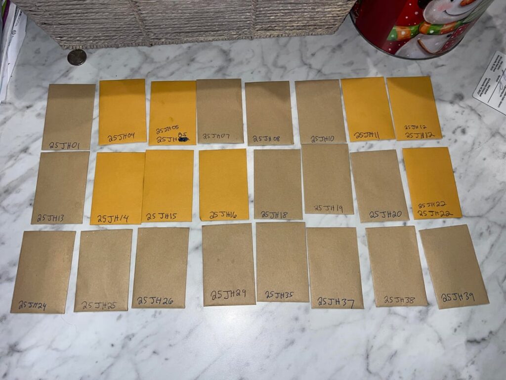 24 Sarracenia Seed Pods Cleaned and stored. 9 more to go and im done