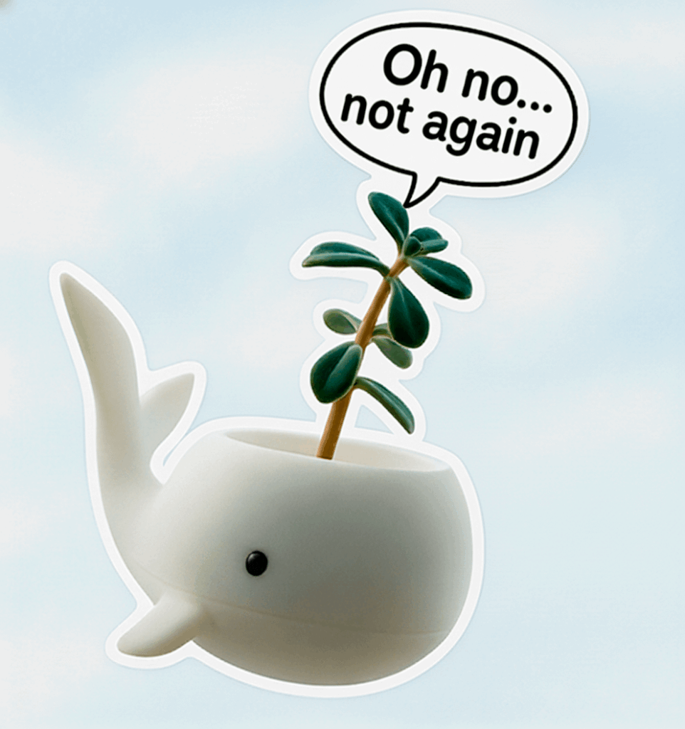 My poor succulent every time I try a new pot design:
