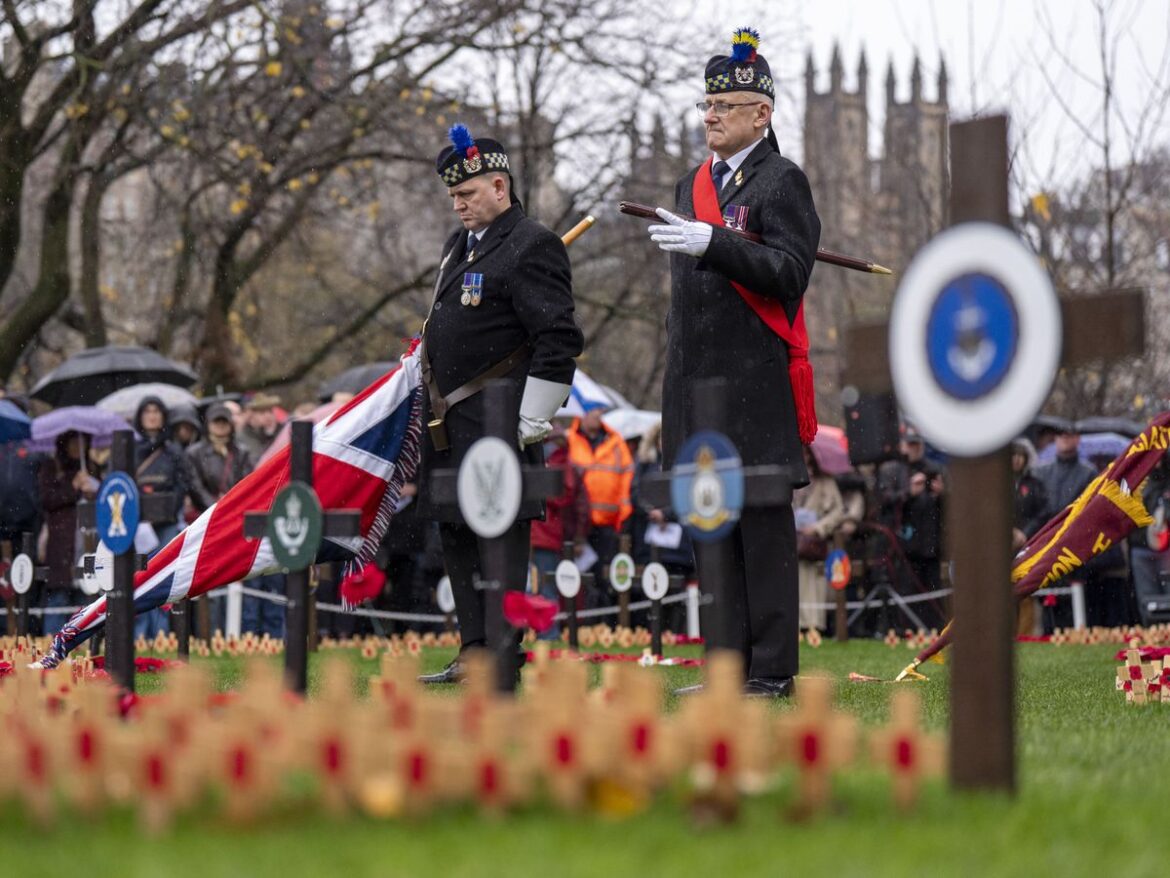 Hundreds gather to mark Armistice Day in Edinburgh’s Garden of Remembrance Supporting image for story: Hundreds gather to mark Armistice Day in Edinburgh’s Garden of Remembrance