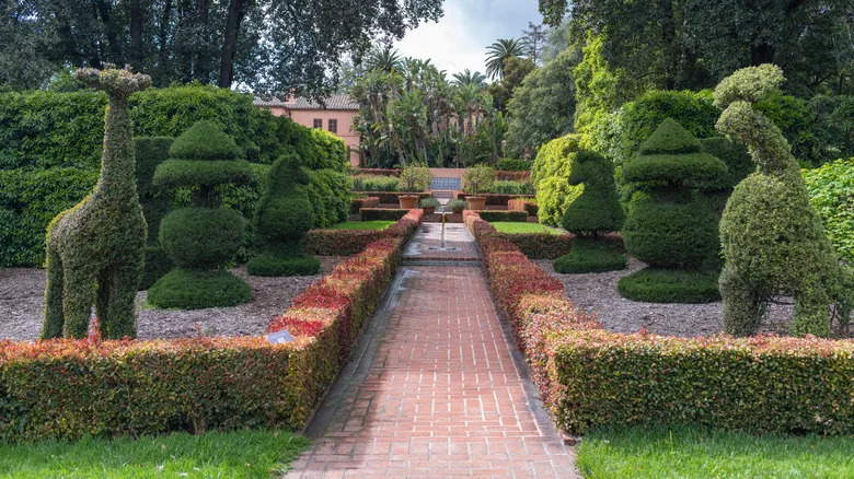 Themed garden in Lotusland in Montecito, California