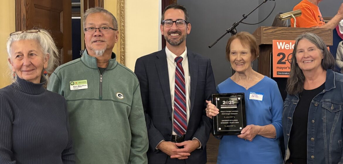 Winnebago Master Gardeners Recognized with Hunger Champion Award