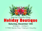 Dec. 13: Santa Clarita Elks Lodge Fundraising Holiday Boutique