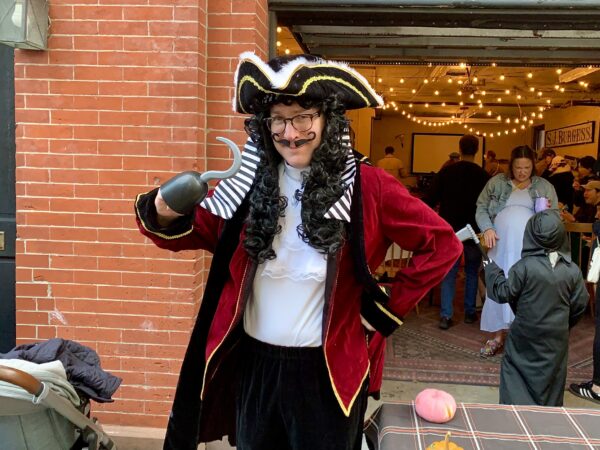 Not far from Garden Place, Captain Hook was throwing a party. Photo: Mary Frost, Brooklyn Eagle
