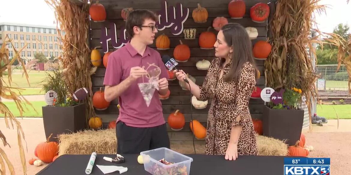 Weekend Gardener: Leaf pennant craft Weekend Gardener: Leaf pennant craft