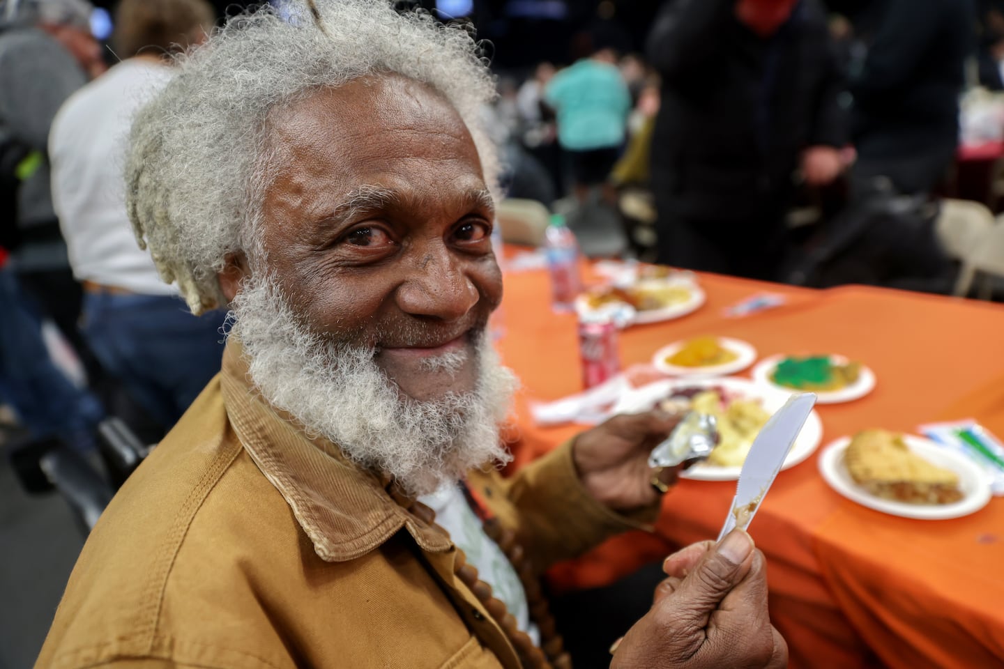 Alamin AsSiddiq, 71, was one of the people who attended the meal.
