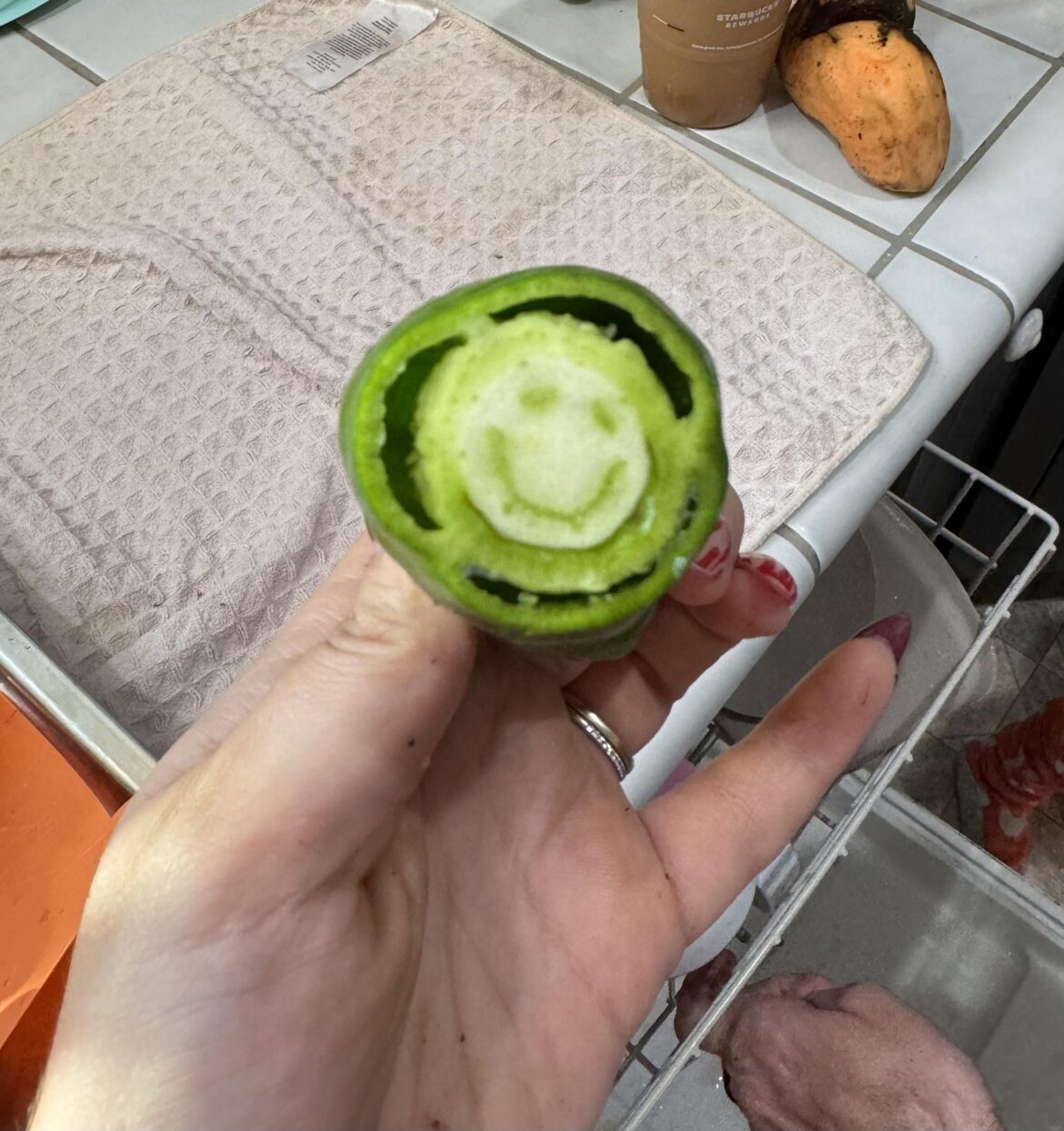 Last Pepper of the Season Gave Me a Smile!